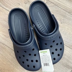 Men's Classic Clogs, CROCS, Navy size 12, NWT